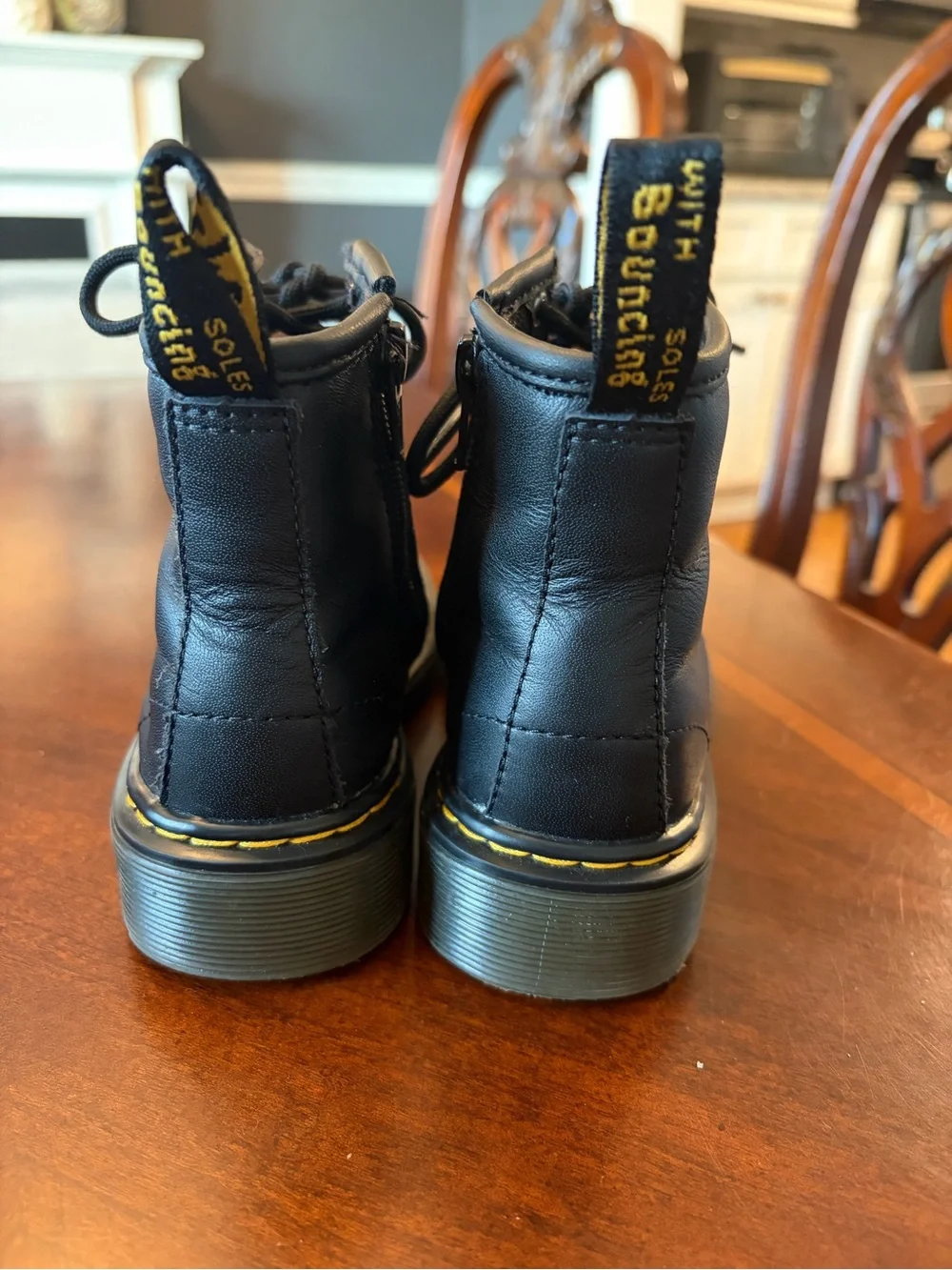 Dr. Martens Toddler 1460 Softy T Leather Lace Up Boots